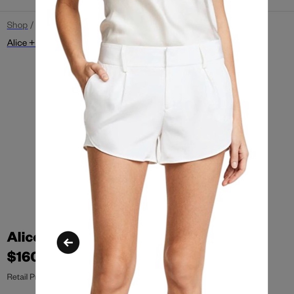 Alice and Olivia silk shorts